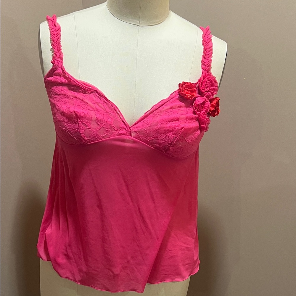 Cacique Pink Lace Camisole